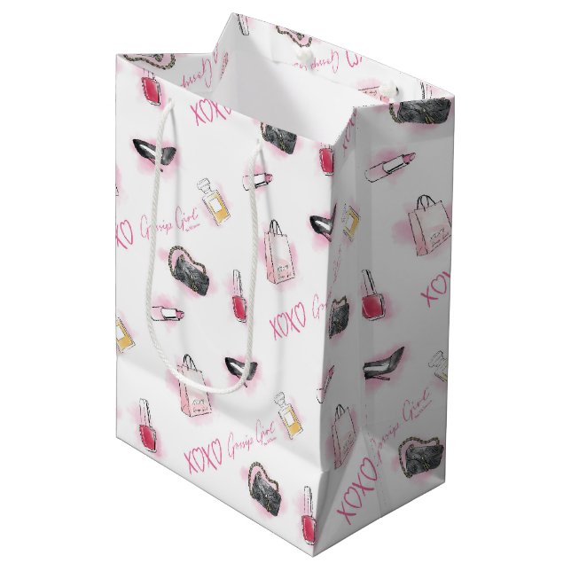 Bolsa De Regalo Mediana Patrón de maquillaje del Chica Gossip (Angulo Anverso)