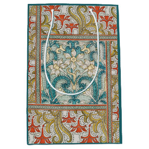 Bolsa De Regalo Mediana Patrón de Narciso Art Nouveau Antiguo Verneuil