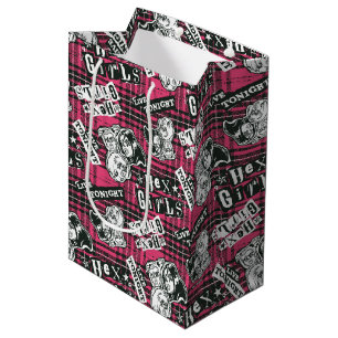 Bolsa De Regalo Mediana Patrón de Punk de Chicas hexadecimales