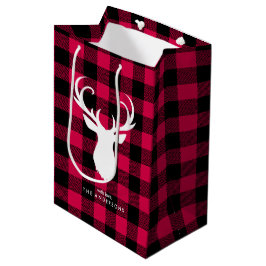 Bolsa De Regalo Mediana Patrón de relleno de búfalo festivo"