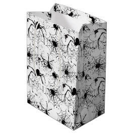 Bolsa De Regalo Mediana Patrón de telaraña de Halloween