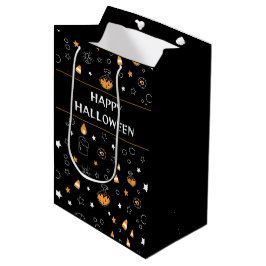 Bolsa De Regalo Mediana patrón feliz de halloween