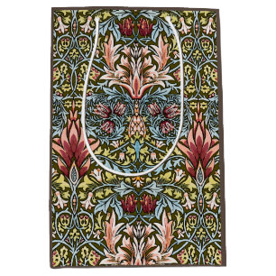 Bolsa De Regalo Mediana Patrón floral de cabeza de serpiente de William Mo