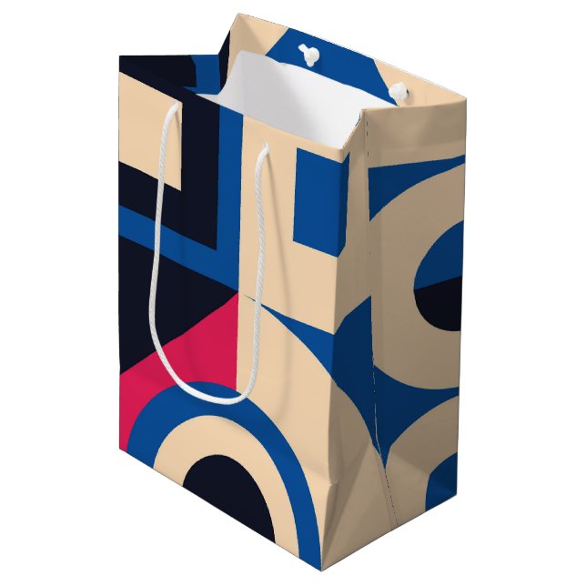 Bolsa De Regalo Mediana patrón geométrico de círculo colorido (Angulo Anverso)