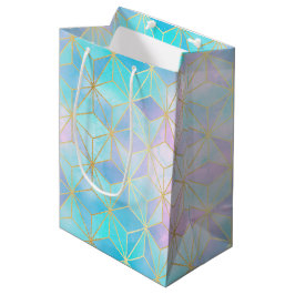 Bolsa De Regalo Mediana Patrón geométrico de vidrio irlandés
