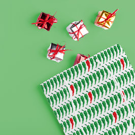 Bolsa De Regalo Mediana Patrón pepino de Chile rojo y verde