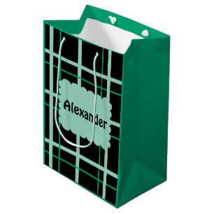 Bolsa De Regalo Mediana Patrón rayado de Guay
