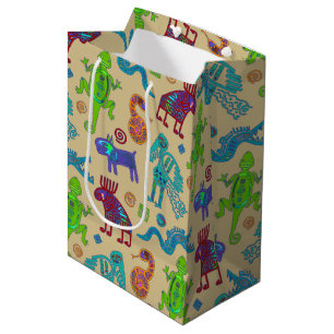 Bolsa De Regalo Mediana Patrón tribal primista de cultura africana mexican