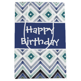 Bolsa De Regalo Mediana Patronato azul oscuro