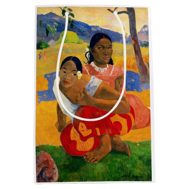 Bolsa De Regalo Mediana Paul Gauguin - ¿Cuándo Te Casarás? (Anverso)
