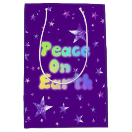 Bolsa De Regalo Mediana Paz en la Tierra