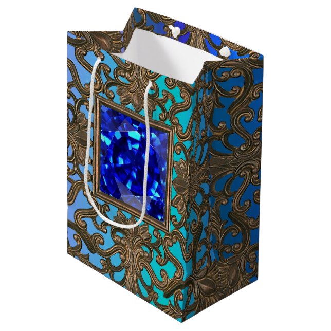 Bolsa De Regalo Mediana Peacock Jewel (Angulo Anverso)