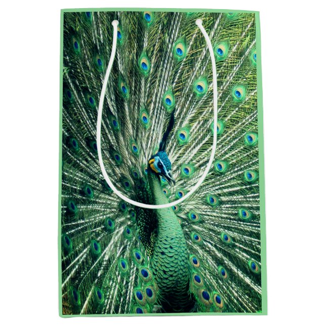Bolsa De Regalo Mediana Peacock Strut (Anverso)