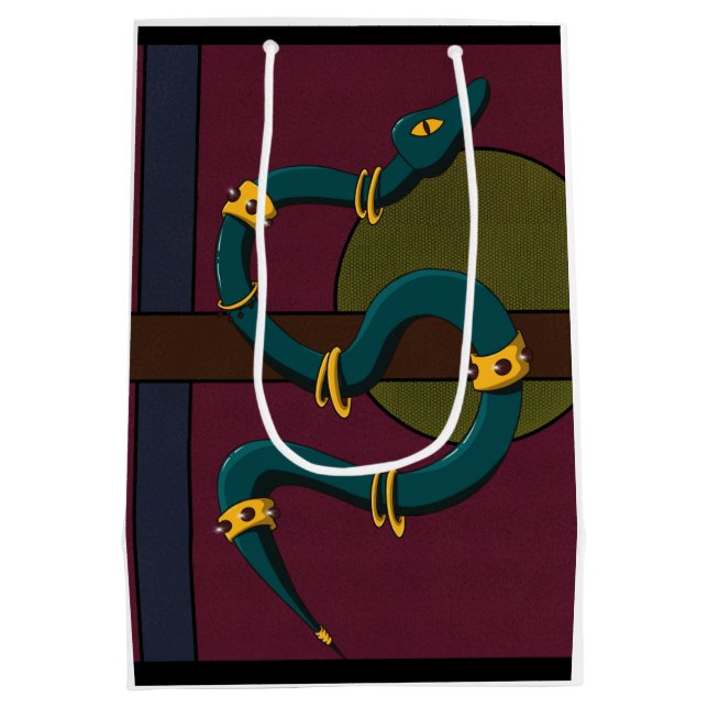 Bolsa De Regalo Mediana Pegatina Carré Snake (Reverso)