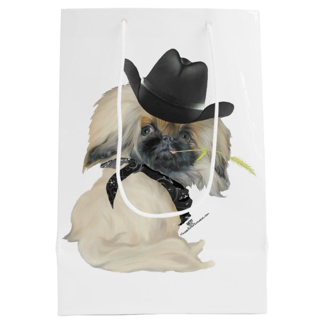 Bolsa De Regalo Mediana Peke Cowpoke (Reverso)