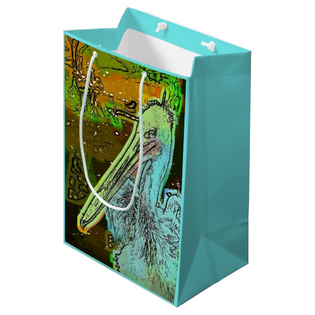 BOLSA DE REGALO MEDIANA PELICANO (Angulo Anverso)