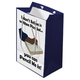 Bolsa De Regalo Mediana Pencil Us In divertido dicho sarcástico fiesta