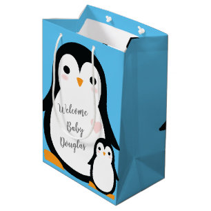 Bolsa De Regalo Mediana Penguin Baby Shower