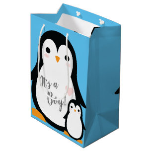 Bolsa De Regalo Mediana Penguin Baby Shower