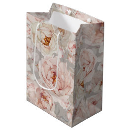 Bolsa De Regalo Mediana Peony Elegante