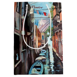 Bolsa De Regalo Mediana Pequeño canal veneciano