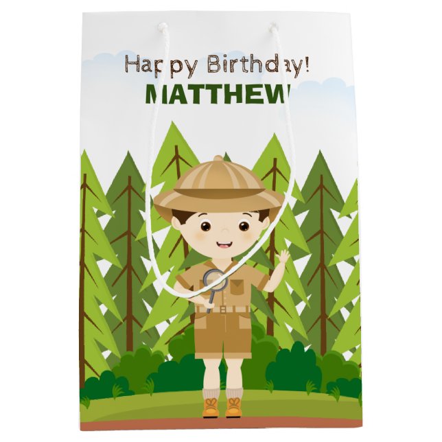 Bolsa De Regalo Mediana Pequeño Explorador