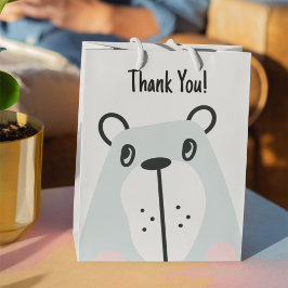 Bolsa De Regalo Mediana Pequeño oso oso gracioso
