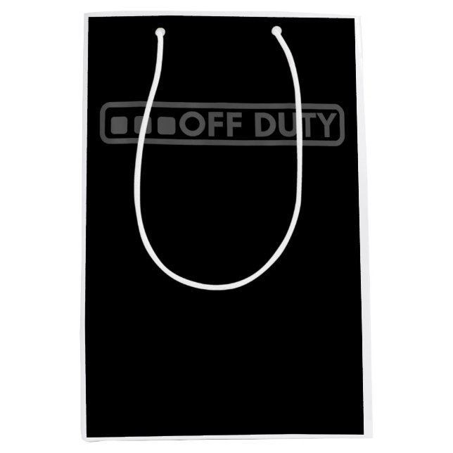 Bolsa De Regalo Mediana Perfecto Para La Policía Militar (Anverso)