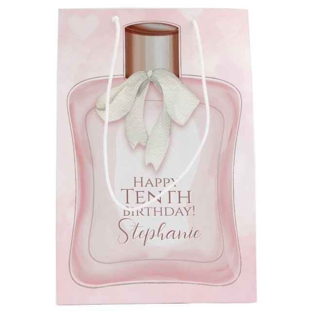 Bolsa De Regalo Mediana Perfume Glam Fiesta (Anverso)