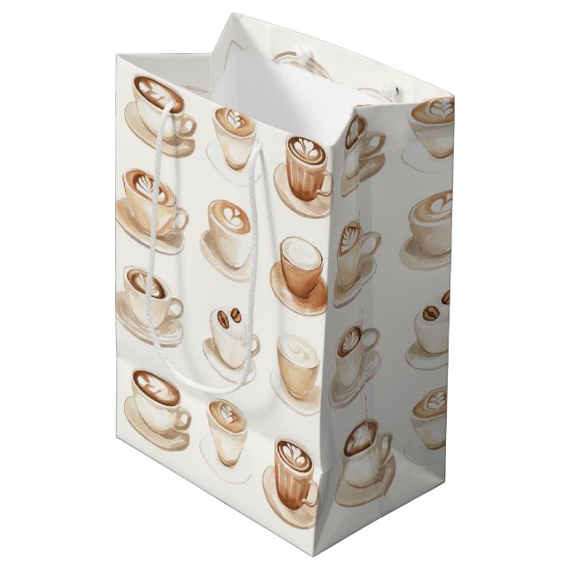 Bolsa De Regalo Mediana Pero Primero, Tazas de Café (Angulo Anverso)