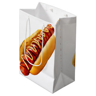 Bolsa De Regalo Mediana Perro caliente de SlipperyJoe's con ambiente de ba