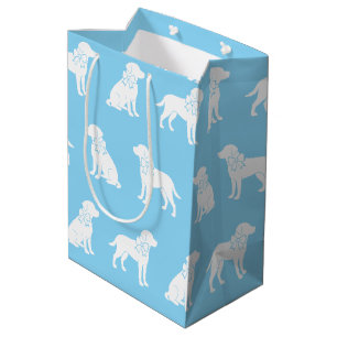 Bolsa De Regalo Mediana Perro de Labrador en gran barrido de regalo