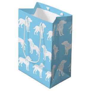 Bolsa De Regalo Mediana Perro de Labrador en gran barrido de regalo