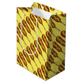 Bolsa De Regalo Mediana Perro de maíz caliente Corndog amarillo mostaza co