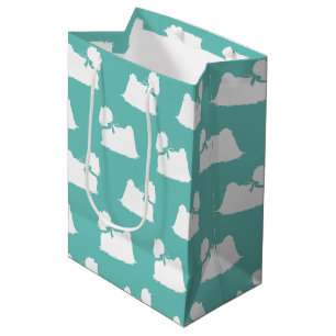 Bolsa De Regalo Mediana Perro maltés con pelo largo