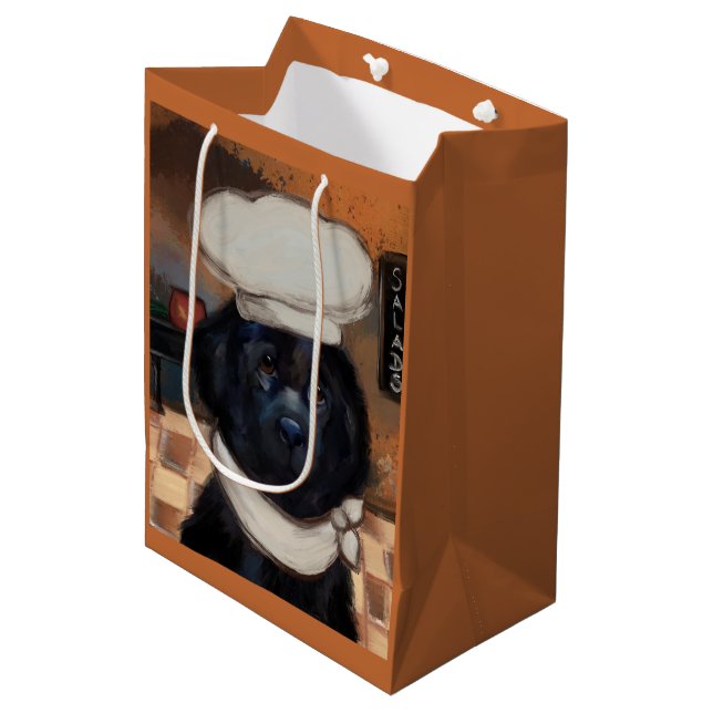 Bolsa De Regalo Mediana Perro Terranova (Angulo Anverso)