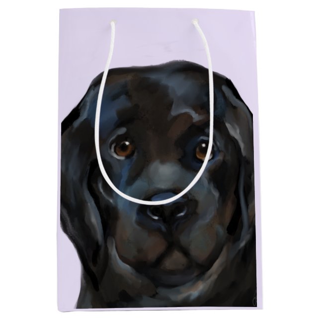 Bolsa De Regalo Mediana Perro Terranova (Anverso)