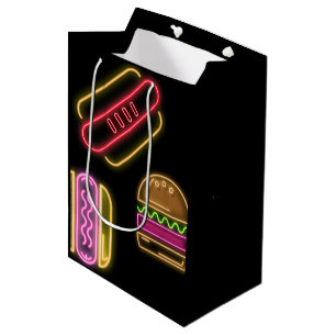 Bolsa De Regalo Mediana Perros calientes y hamburguesa de comida rápida