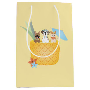 Bolsa De Regalo Mediana Perros de piña colada