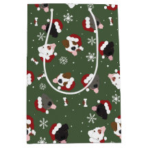 Perros de Santa en Verde