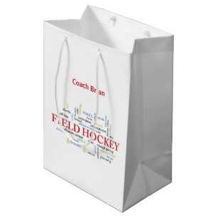 Bolsa De Regalo Mediana Personalice, coche de hockey hierba le agradecen
