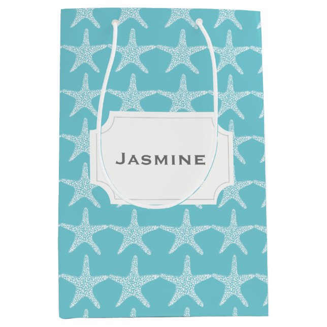 Bolsa De Regalo Mediana Personalizable náutico del desi del verano de la (Anverso)