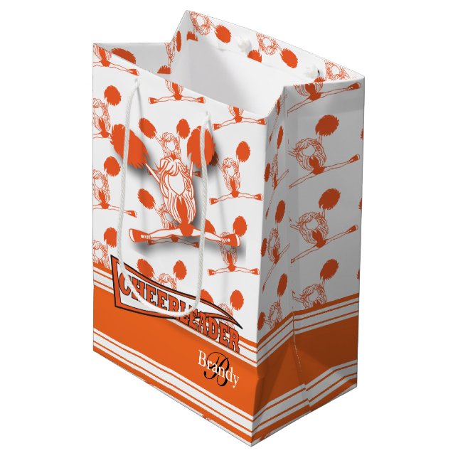 Bolsa De Regalo Mediana Personalización de animador Naranja - Medio (Angulo Anverso)