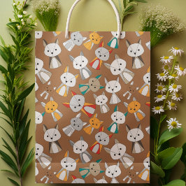 Bolsa De Regalo Mediana Personalizado de Fox de Multcolor