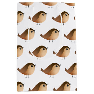Bolsa De Regalo Mediana Personalizado de pájaro de Sparrow