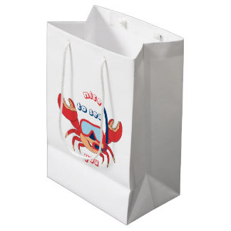 Bolsa De Regalo Mediana Personalizado De Snorkel De Cangrejo Caliente Enca