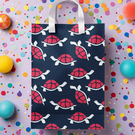 Bolsa De Regalo Mediana Personalizado de tortuga temática oscura