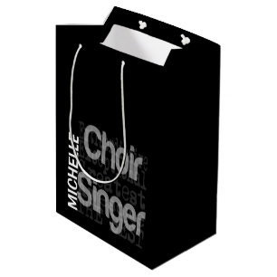 Bolsa De Regalo Mediana Personalizado Extraordinario de Choir Singer