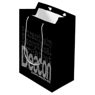 Bolsa De Regalo Mediana Personalizado Extraordinario de Deacon