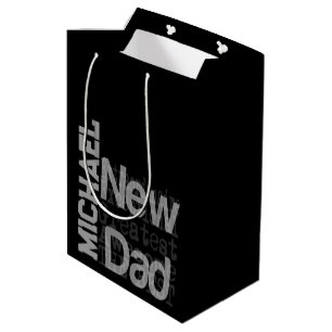 Bolsa De Regalo Mediana Personalizado Extraordinario de Nuevo Papá